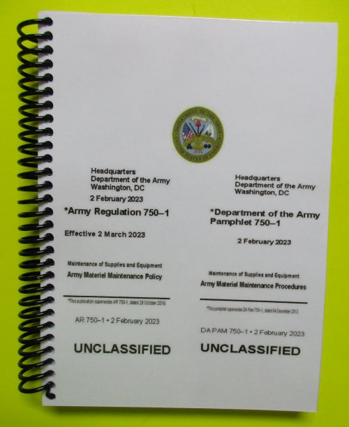 AR 750-1 Army Material Maint Policy and Proc - 2023 - BIG size - Click Image to Close